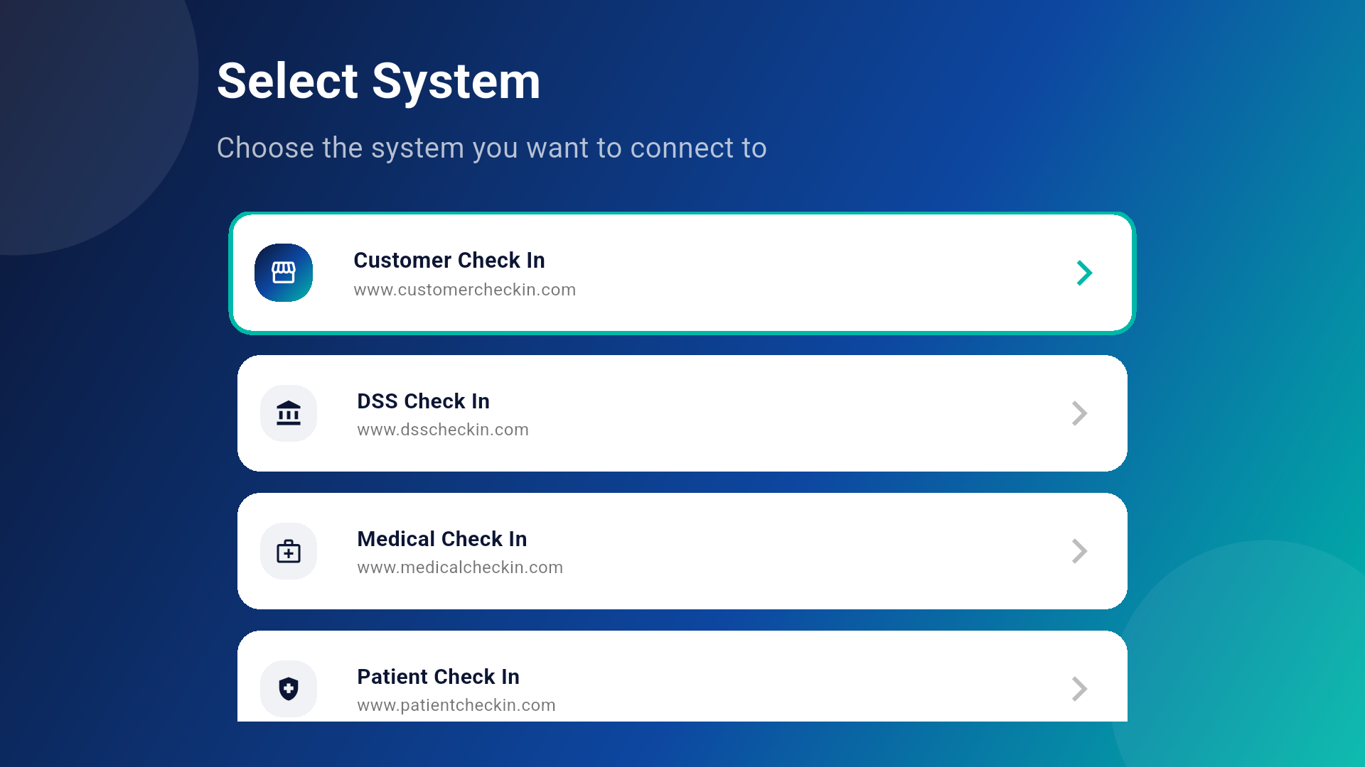 Firestick app — Select Your System