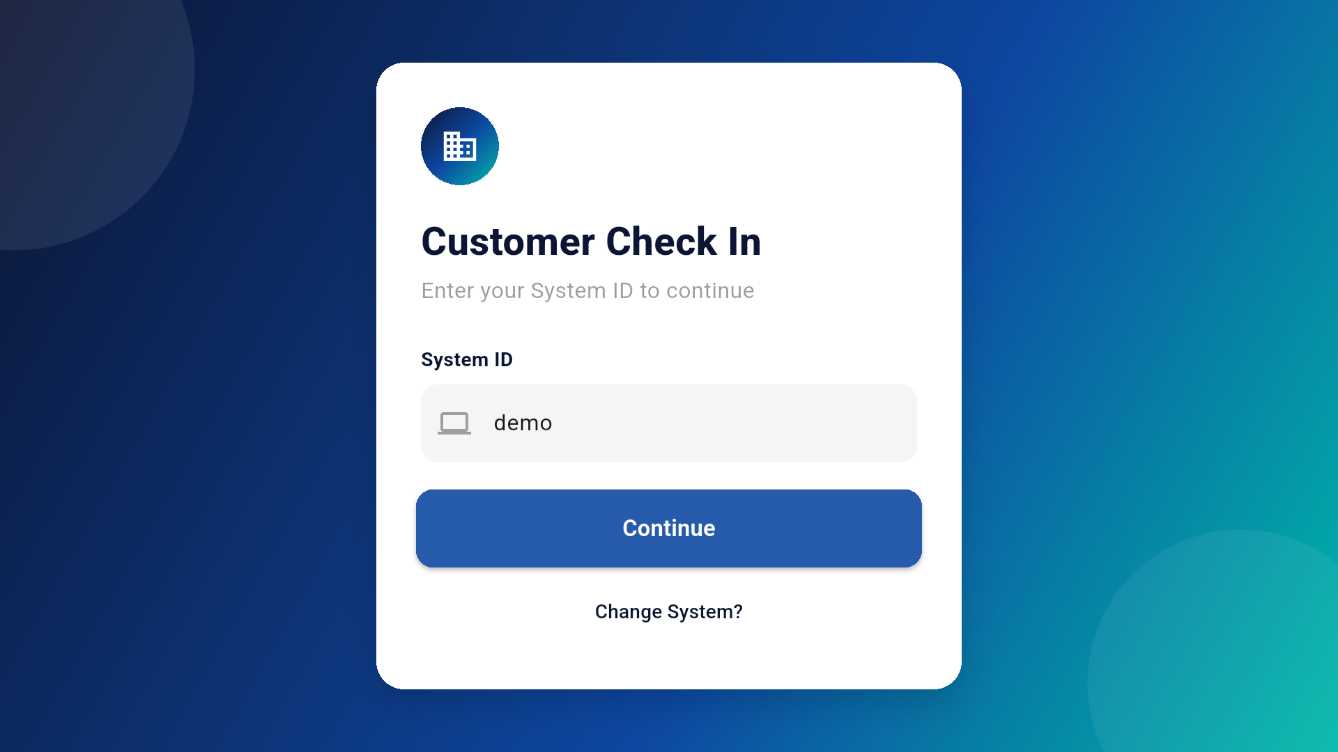 Firestick app — Enter Your System ID